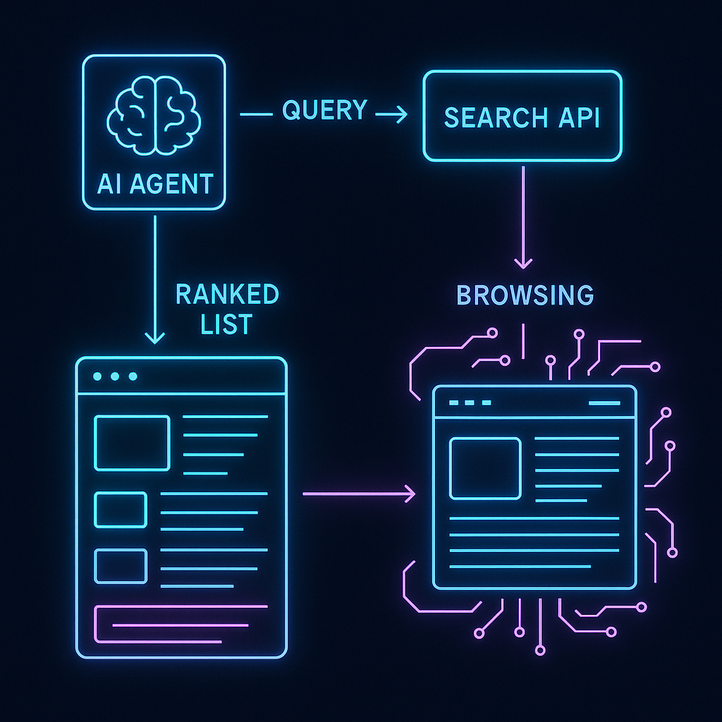 CrewAI three-agent crew with ATXP tool badges on each agent role card