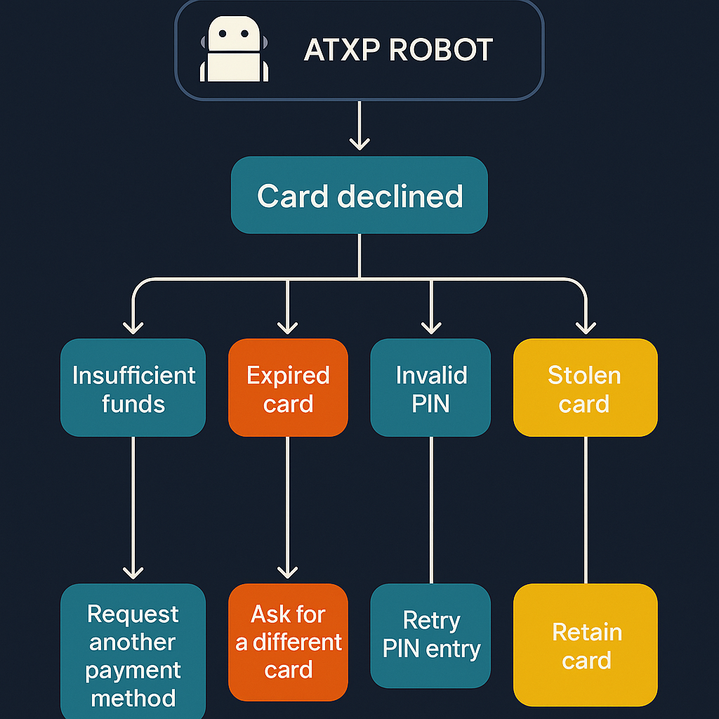 Card issuance overhead scaling — steep bar chart of API management calls rising per task volume, flat IOU line as contrast showing constant overhead