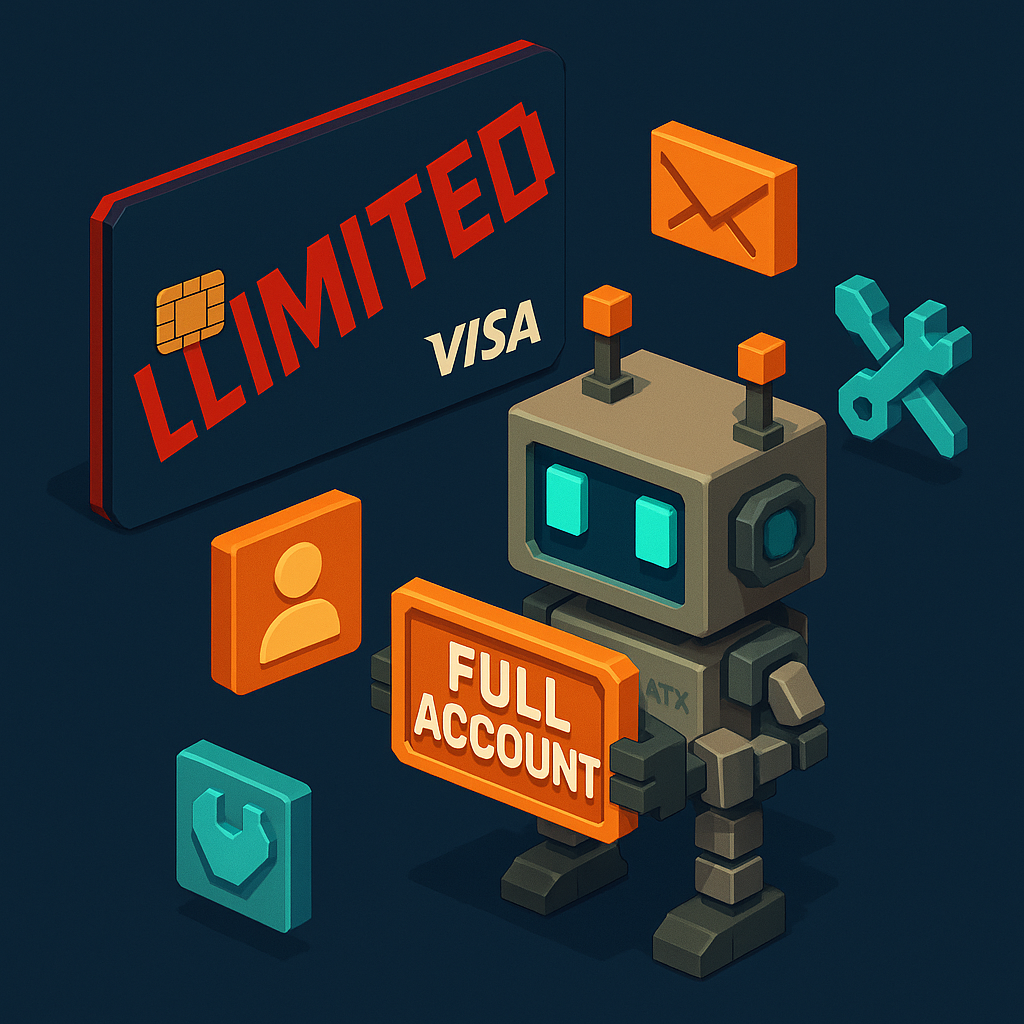 ATXP robot mascot showing what virtual cards provide vs what agents actually need